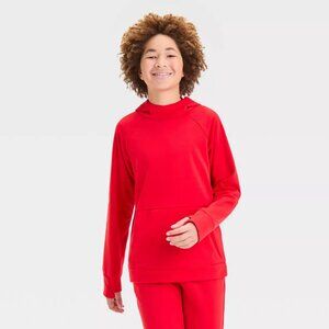 NEW! Boys' Tech Fleece Sweatshirt Hoodie, Orange / Red - All In Motion